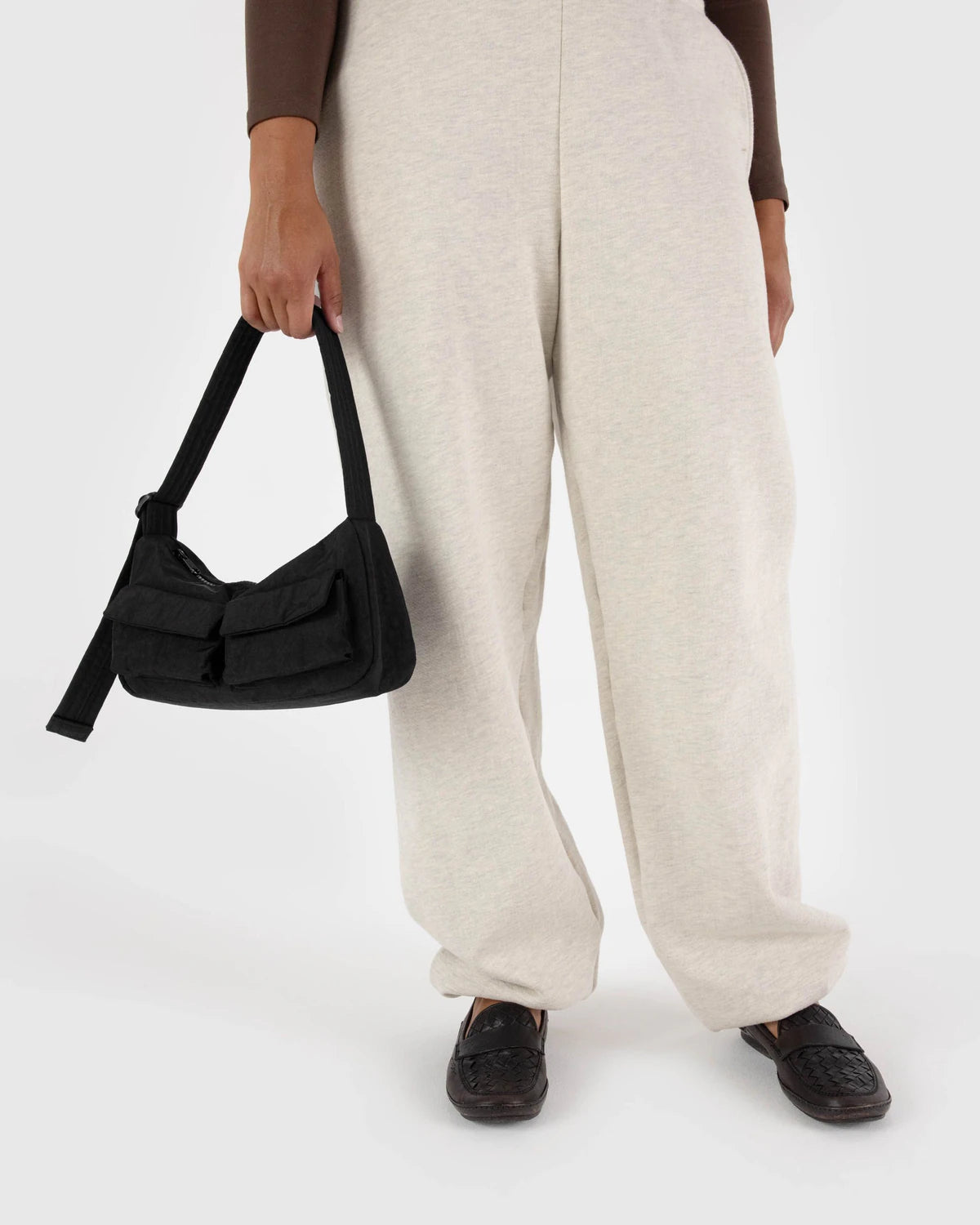 Baggu Bolso Cargo De Hombro De Nylon - Black