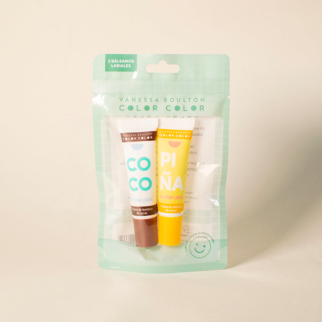 Bálsamos labiales Piña y Coco