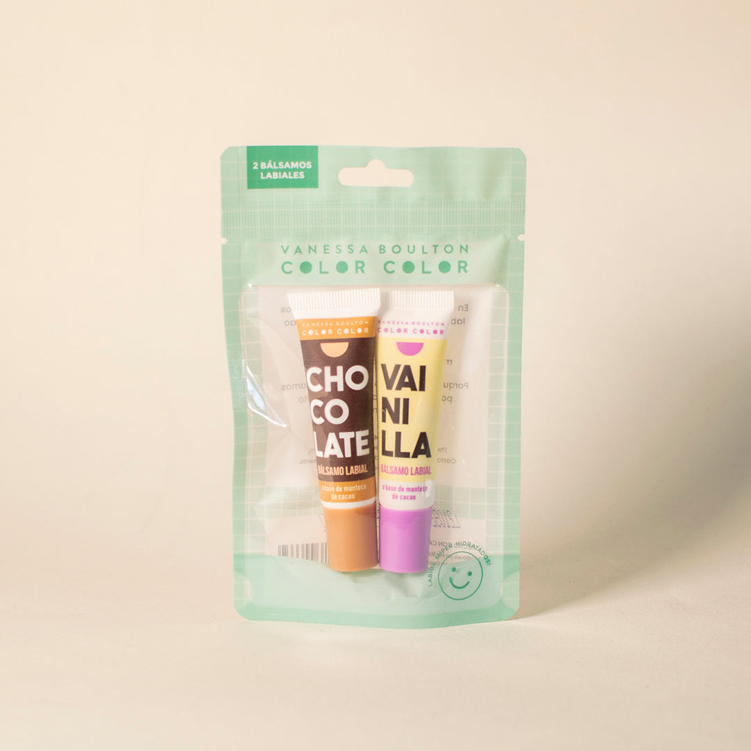 Bálsamos labiales Chocolate y Vainilla