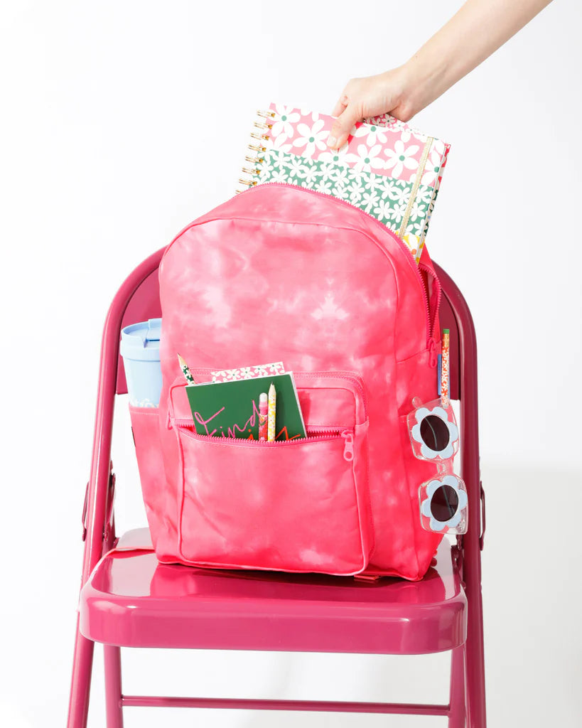 Backpack "Hot pink tie dye"