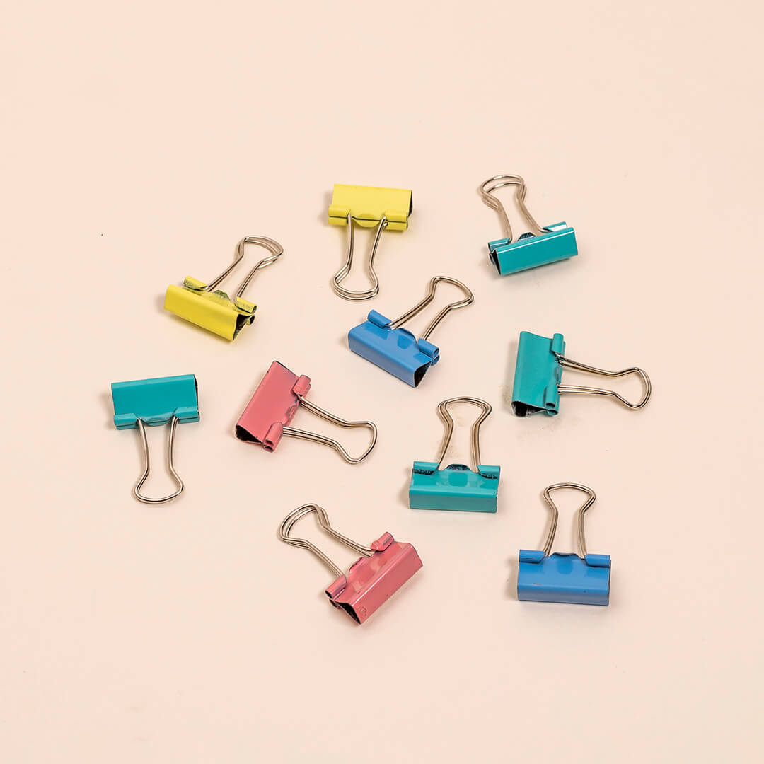 Binder Clips Various Colors 