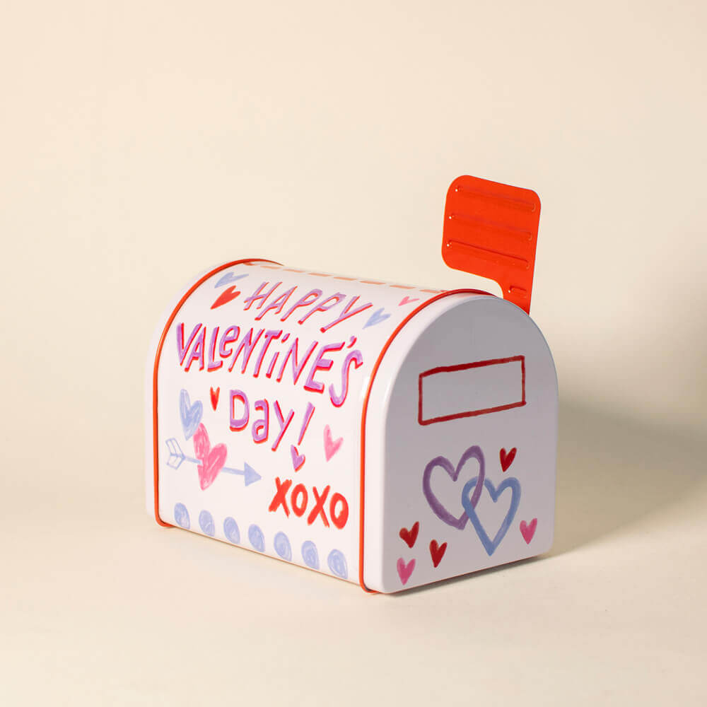 Buzón metálico blanco