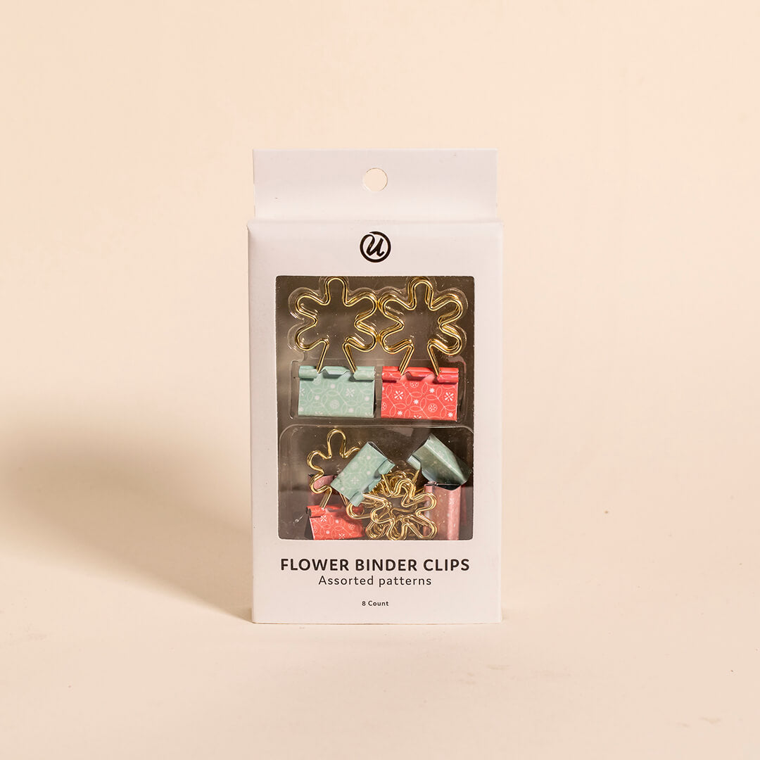 Binder Clips de Flores